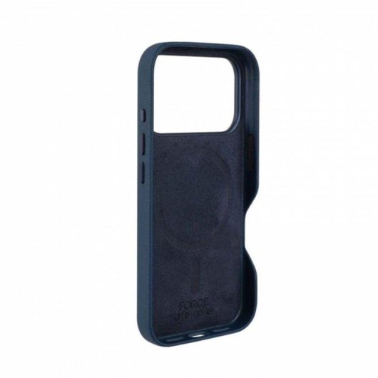 Funda para móvil Force Case FC Platinium MagSafe Slim Cuero Sintético Azul para iPhone 17 Pro