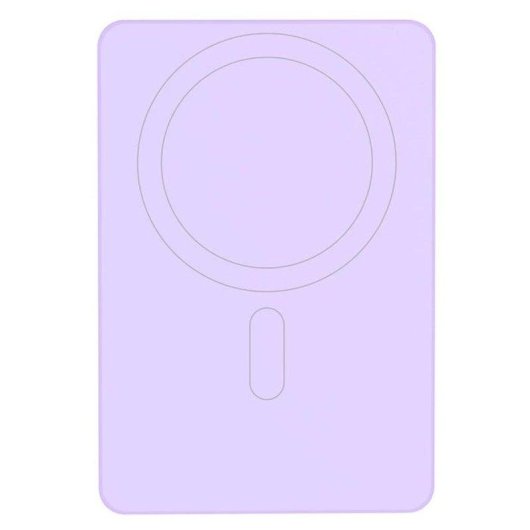 Funda para móvil BigBen Connected Magsafe Silicona Violeta con Pop It y soporte para iPhone 17