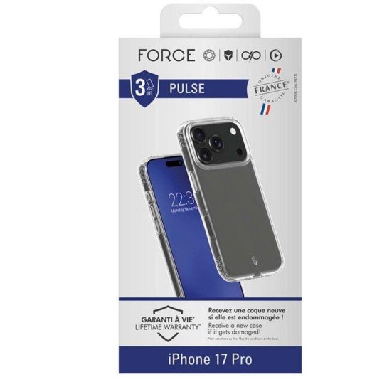 Capa Force Case FC Pulse Transparente Silicone Líquida Proteção iPhone 17 Pro