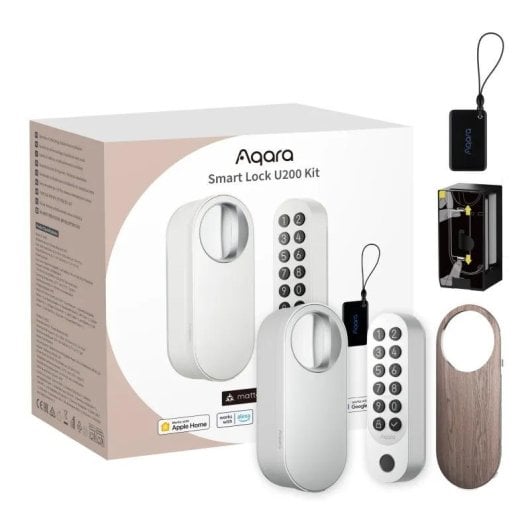 Serratura Intelligente Aqara Smart Lock U200 Bluetooth Apertura Impronta NFC Codice PIN Compatibile Apple Home