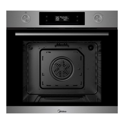 Horno Multifunción Midea 70L 60cm Pirolítico A+ con Grill y WiFi Negro