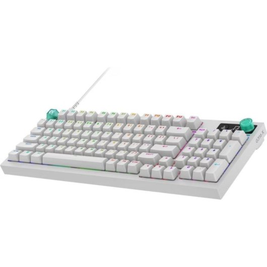 Teclado Logitech G316 X 98 mecânico RGB com cabo destacável inglês internacional