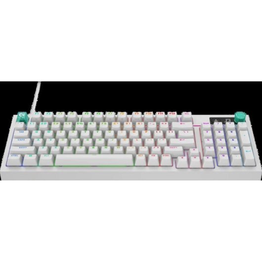 Teclado Logitech G316 X 98 mecânico RGB com cabo destacável inglês internacional