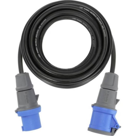 Extensión Brennenstuhl 3x16 A CEE 10 m Goma Neopreno IP44 Azul Gris Negro