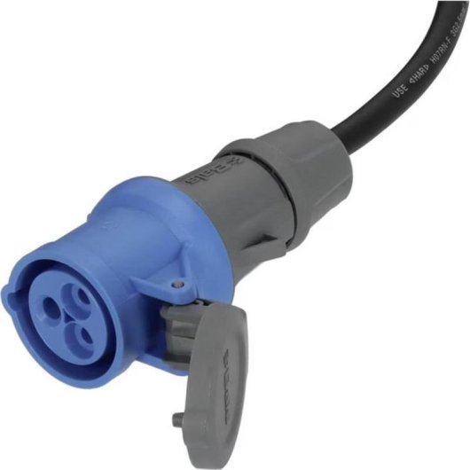 Extensión Brennenstuhl 3x16 A CEE 10 m Goma Neopreno IP44 Azul Gris Negro