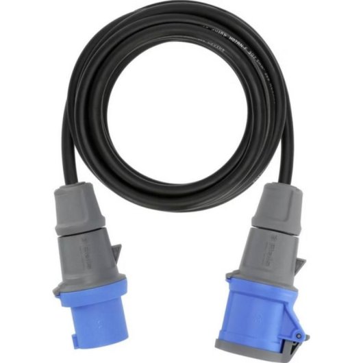 Multipresa Brennenstuhl 5 m CEE 16 A IP44 Gomma Neoprene Blu Grigio Nero