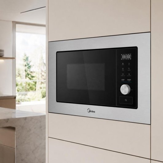Microondas Midea 20 litros 800W com grill e painel táctil digital