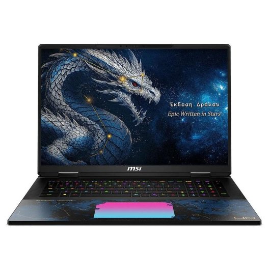 Portátil MSI Titan 18 HX Dragon Edition Draco 18" Intel Core Ultra 9 290HX Plus 96GB 4TB SSD RTX 5090 Windows 11 Pro