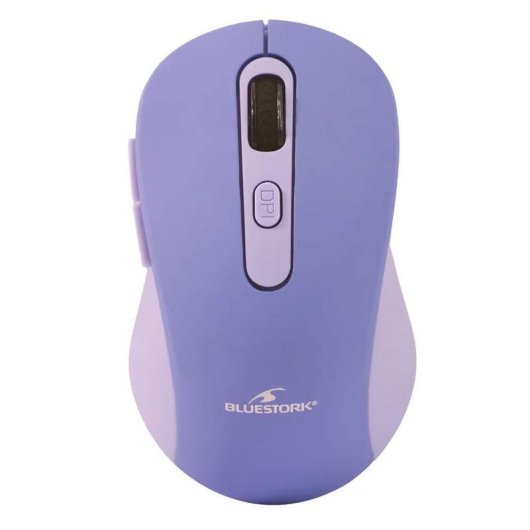 Ratón Bluestork M-WL-OFF65-PURPLE Bluetooth RF 4800 DPI Violeta 6 Botones