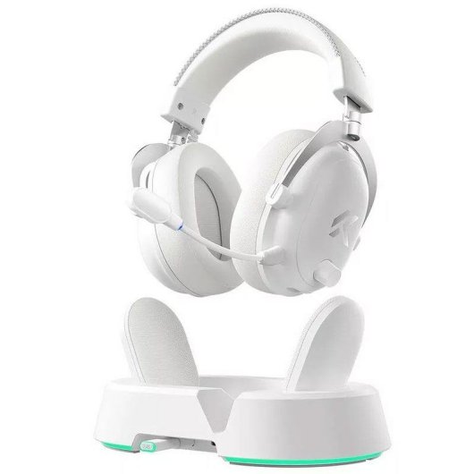 Auriculares Mchose HW-V9-11 inalámbricos Bluetooth/RF 2.4 GHz gaming blancos