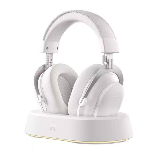 Auriculares Mchose HW-V9-11 inalámbricos Bluetooth/RF 2.4 GHz gaming blancos