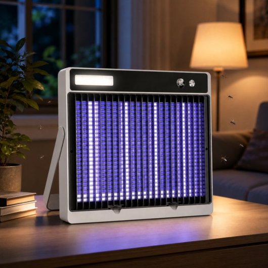 Lámpara Mata Mosquitos Eléctrica Karawan Recargable Usb Con Luz Led Y Rejilla De Descarga Nmxh-303