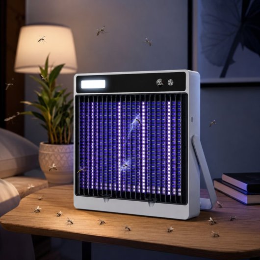 Lámpara Mata Mosquitos Eléctrica Karawan Recargable Usb Con Luz Led Y Rejilla De Descarga Nmxh-303