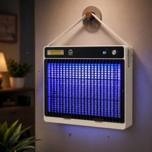 Lámpara Mata Mosquitos Eléctrica Karawan Recargable Usb Con Luz Led Y Rejilla De Descarga Nmxh-303