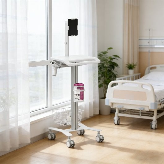 Kimex Carro Para Equipos Médicos Con Soporte Para Tablets 7.9"-11"
