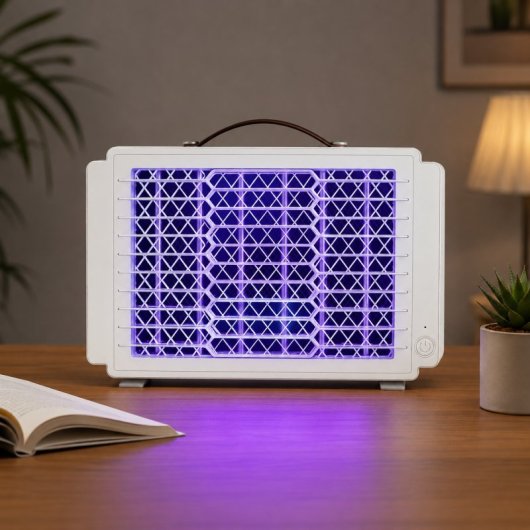 Lámpara Mata Mosquitos Eléctrica Karawan Recargable Usb Con Luz Led Y Rejilla De Descarga Nmxh-306 - Pequeña 2.5w