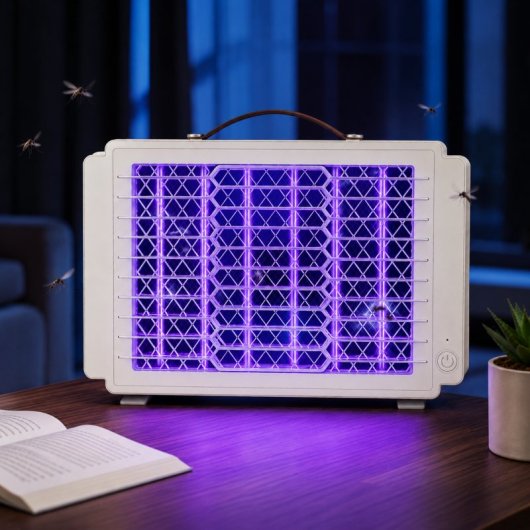 Lámpara Mata Mosquitos Eléctrica Karawan Recargable Usb Con Luz Led Y Rejilla De Descarga Nmxh-306 - Pequeña 2.5w