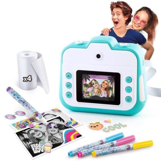 Fotocamera Istantanea Canal Toys Creator Ricaricabile LCD Colore Rosa