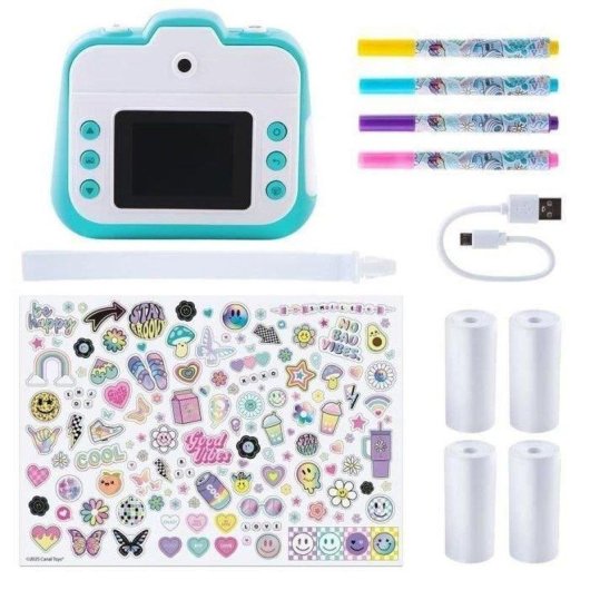 Fotocamera Istantanea Canal Toys Creator Ricaricabile LCD Colore Rosa