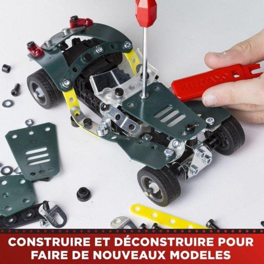 Meccano Retro Friction Cabriolet 5 En 1 225 pièces