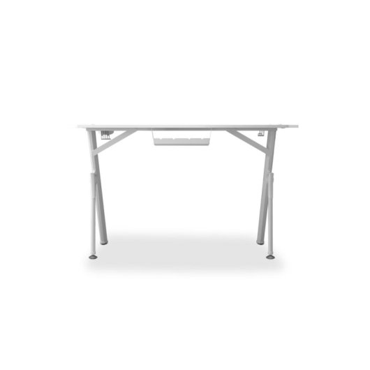 Mesa Gaming Drift 120cm Pannello in Fibra Bianco con Tappetino e Supporto