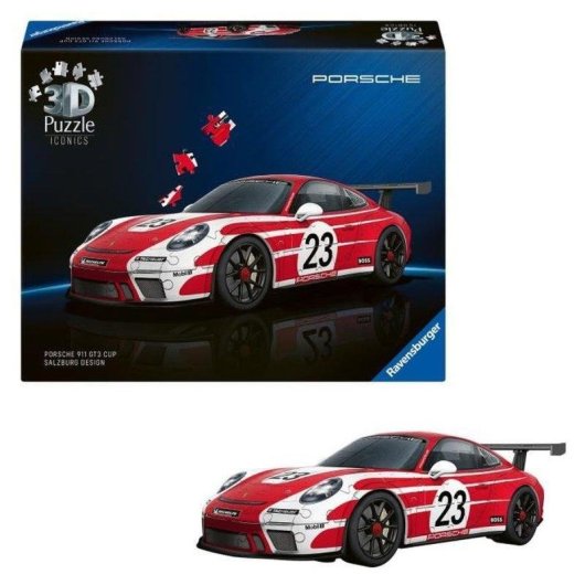 Ravensburger Puzzle 3D Iconics Porsche 911 GT3 Cup 12008038 108 piezas