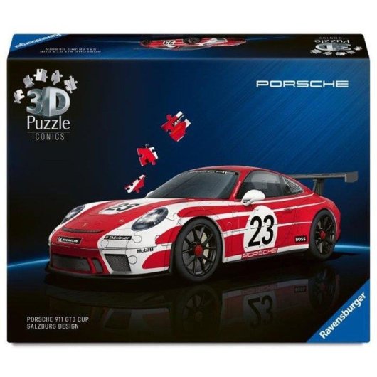 Ravensburger Puzzle 3D Iconics Porsche 911 GT3 Cup 12008038 108 piezas
