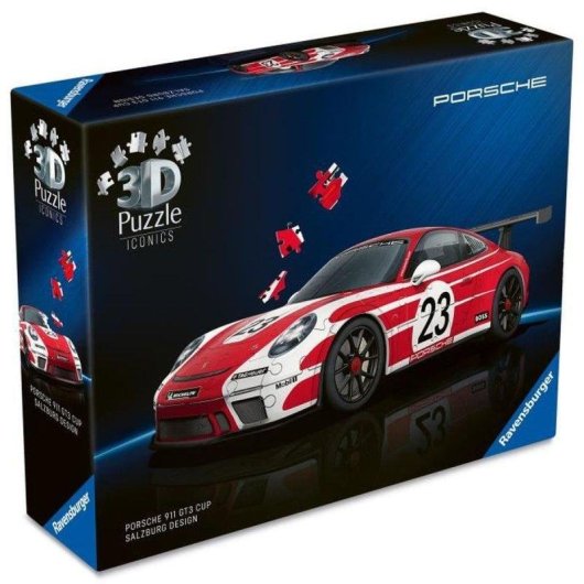Ravensburger Puzzle 3D Iconics Porsche 911 GT3 Cup 12008038 108 piezas