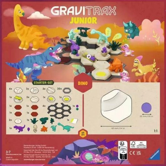 Ravensburger GraviTrax Junior Little Dino Set Inicial 12020003 58 piezas