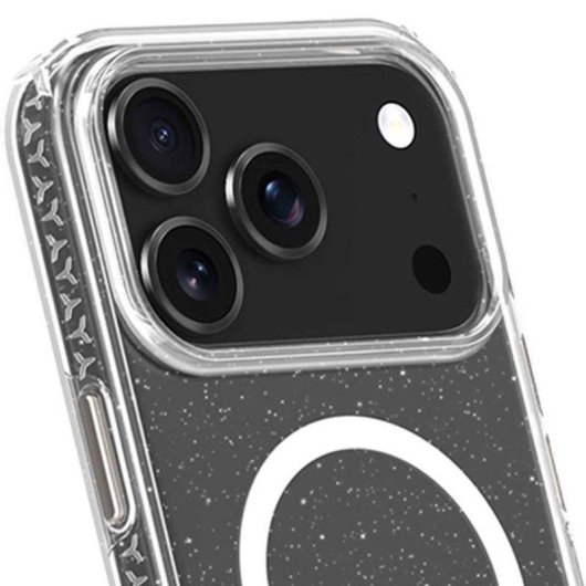 Capa Force Case Air Xtrem Magsafe Transparente Purpurina Reciclada para iPhone 17 Pro
