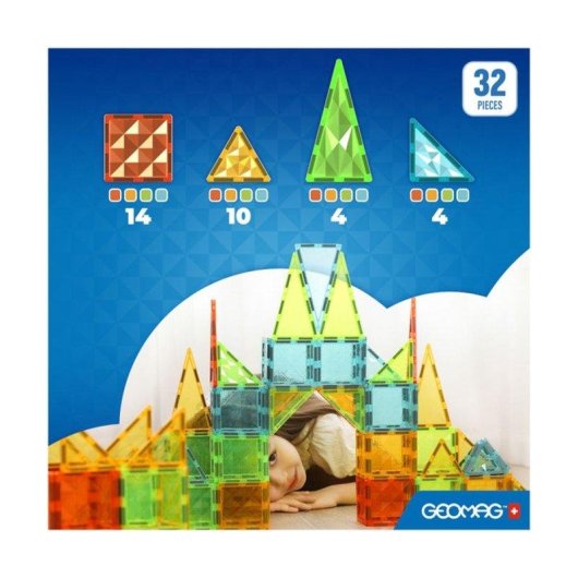 Geomag Magnetic Tiles Gems GM4101 32 Teile