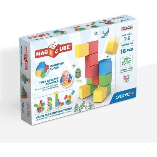 Geomag Magicube GM247 Set Creativo 16 piezas cubos magnéticos