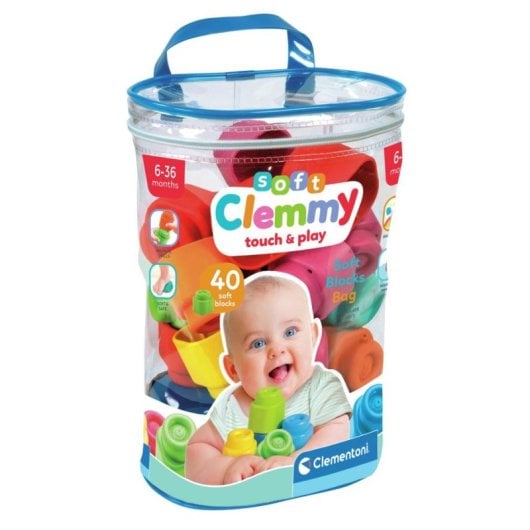 Clementoni Clemmy Baby Set De 40 Bloques Blandos 40 piezas