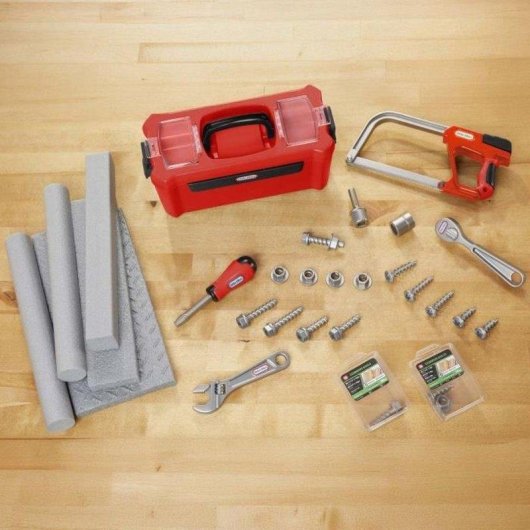 Little Tikes Creative Construction Workbench Mesa De Trabajo Interactiva Multicolor Para Niños A Partir De 3 Años Con Herramientas, Panel De Clavijas Y Almacenamiento