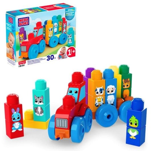 Mega Bloks Tracteur Des Animaux JKG33 30 Teile