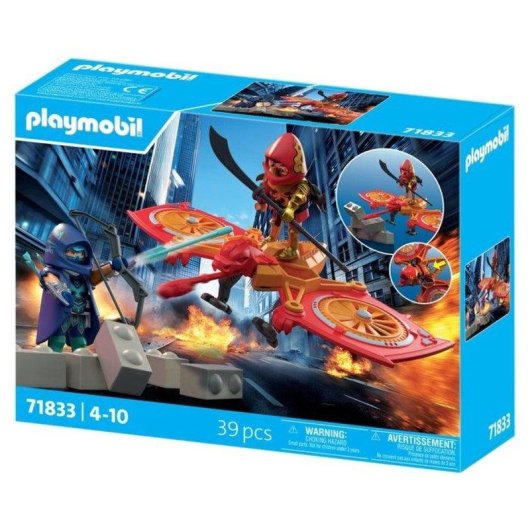 Playmobil Super Helden Held Und Sein Fliegender Drohne Vs Ninja 71833 39 Teile