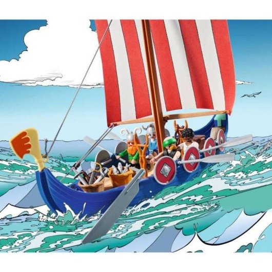 Playmobil Astérix Barque Pirate 71888 88 pièces