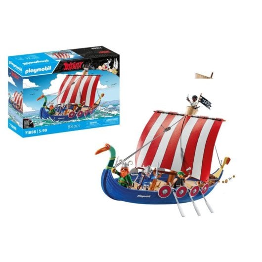 Playmobil Astérix Barque Pirate 71888 88 pièces