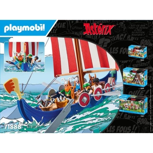 Playmobil Astérix Barque Pirate 71888 88 pièces