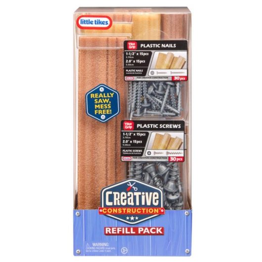 Little Tikes Creative Construction Holz, Nägel und Schrauben Spielzeug 408 Teile