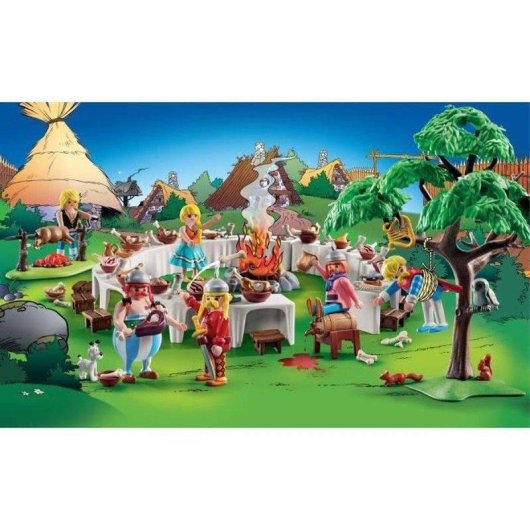 Playmobil Astérix El Banquete en el Pueblo 71827 159 piezas