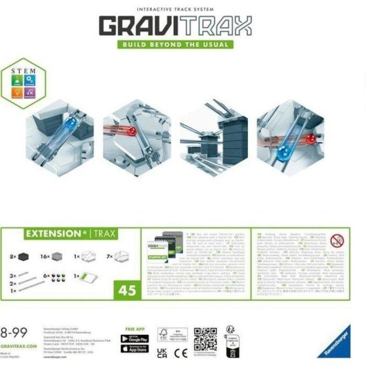 Ravensburger GraviTrax Extension Trax Rails 22414 44 piezas