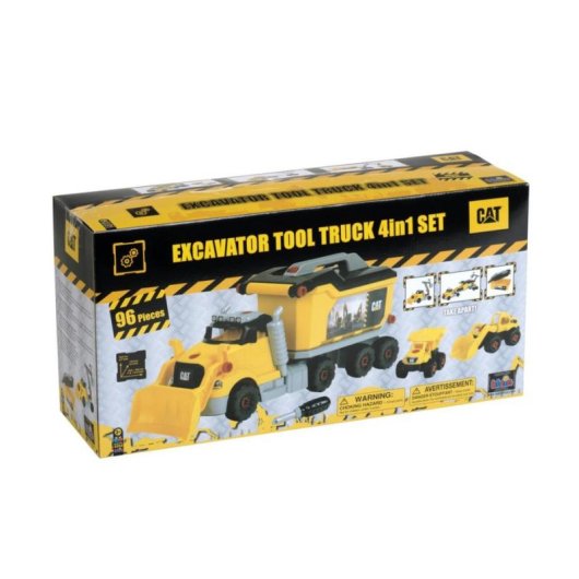 Klein Cat Set de camión de construcción 4 en 1 3252 96 piezas