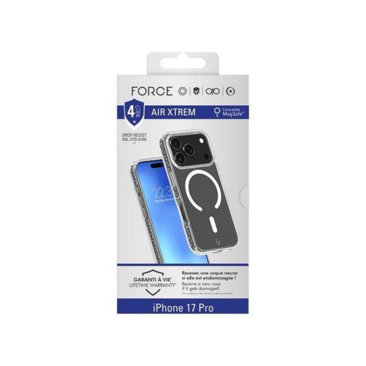 Capa Force Case Air Xtrem MagSafe Transparente Reciclada Antichoque para iPhone 17 Pro