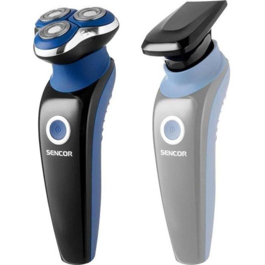 Rasoir Visage Sencor SMS 5520BL Sans Fil 60min Tondeuse Intégrée 3 Lames