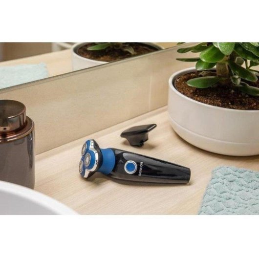 Rasoir Visage Sencor SMS 5520BL Sans Fil 60min Tondeuse Intégrée 3 Lames