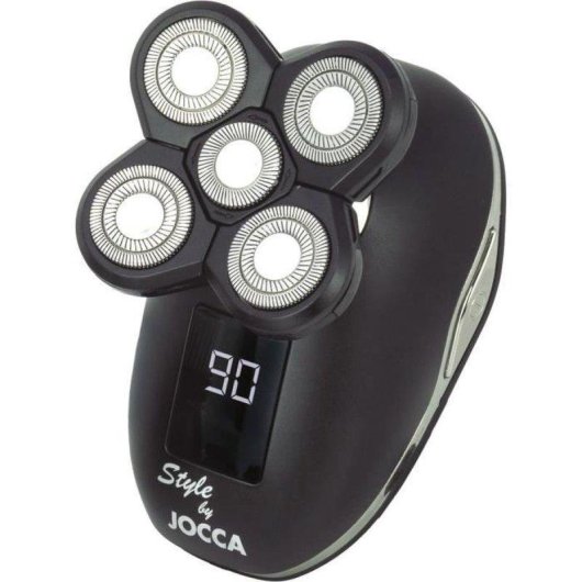 Afeitadora Facial Jocca 1602 Inalámbrica 60min Resistente al agua 3 Ajustes 5 Cabezales