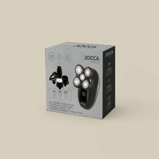 Afeitadora Facial Jocca 1602 Inalámbrica 60min Resistente al agua 3 Ajustes 5 Cabezales