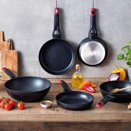 Sartén Pyrex Optima+ 24 cm Antiadherente Sans PFAS Alu Forgé