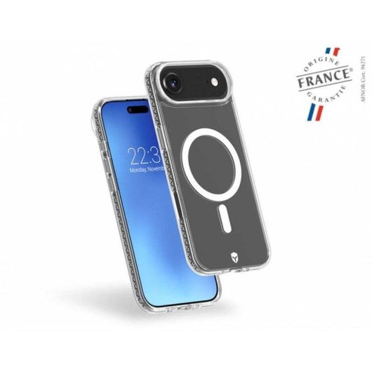 Cover Force Case Air MagSafe Trasparente Polimero Rinforzato Anti-ingiallimento per iPhone Air